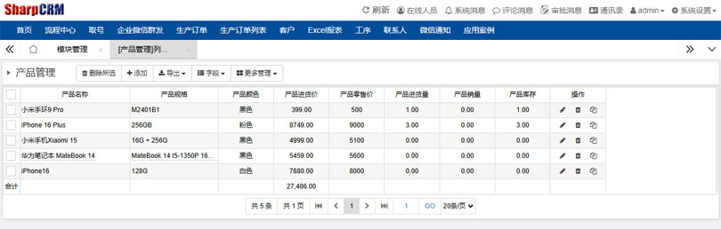 SharpCRM進銷存管理(lǐ)